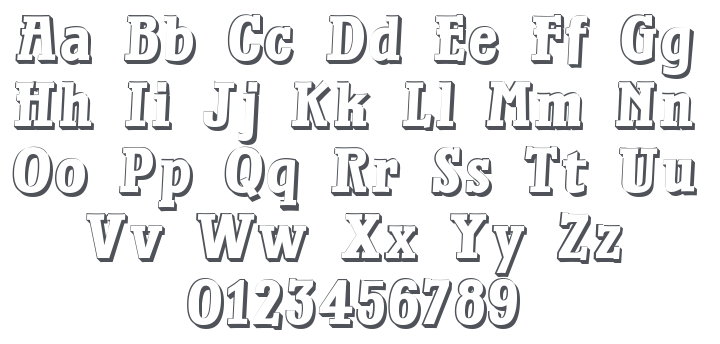 Waterloo Relief Font