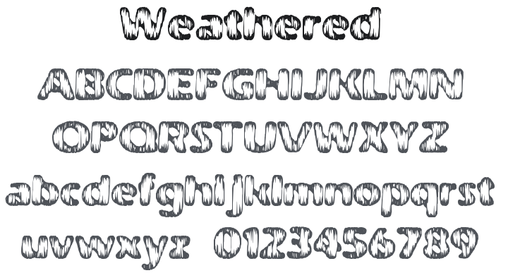 Weathered Font Family