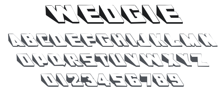 Wedgie Font