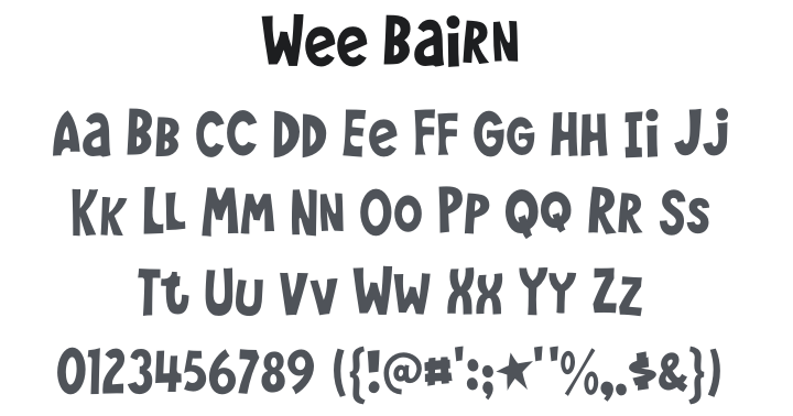 Wee Bairn Font