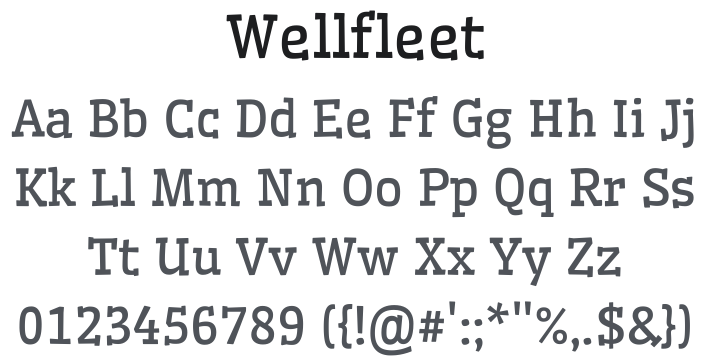 Wellfleet Font