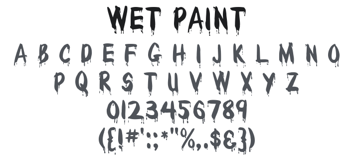 Wet Paint Font