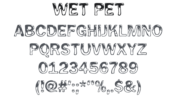 Wet Pet Font