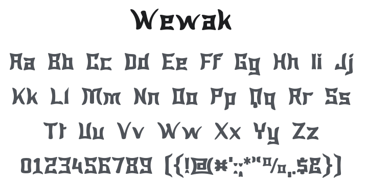 Wewak Font Family