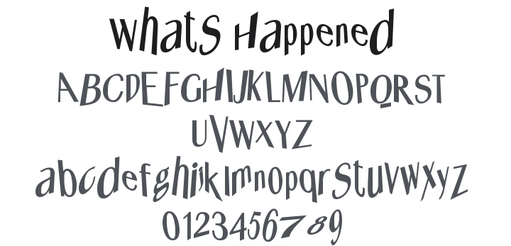 Whats Happened Font