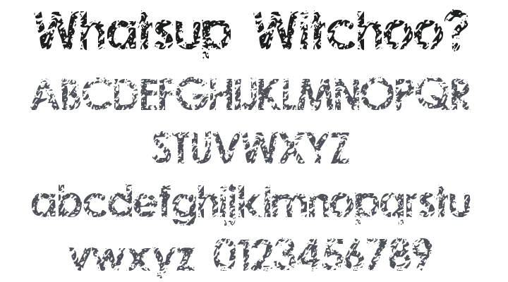 Whatsup Witchoo? Font