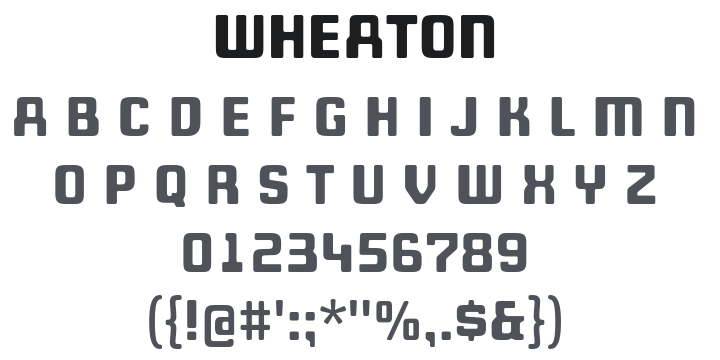 Wheaton Font