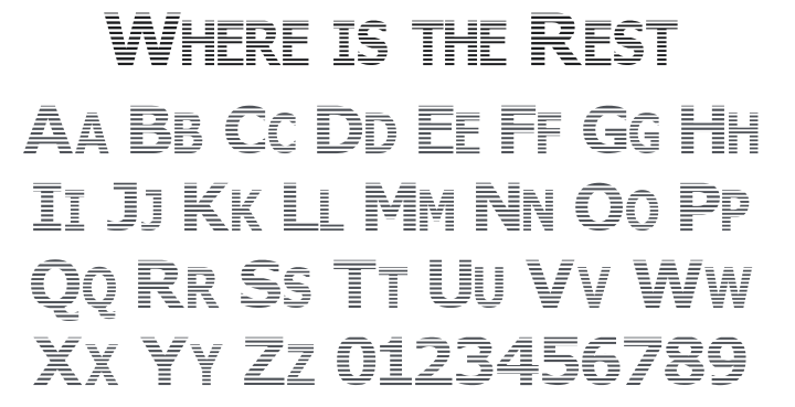Where is the Rest Font Family