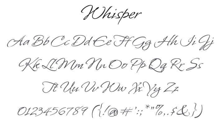 Whisper Font