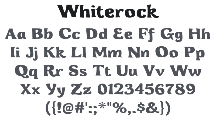 Whiterock Font