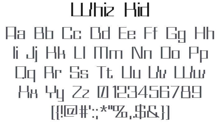 Whiz Kid Font