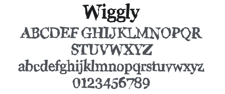 Wiggly Font Family
