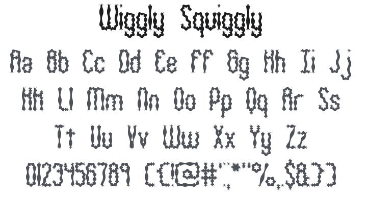 Wiggly Squiggly Font
