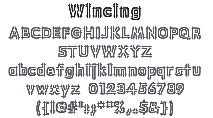 Wincing Font
