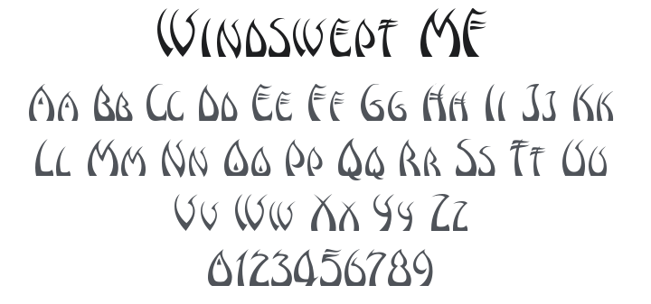 Windswept MF Font