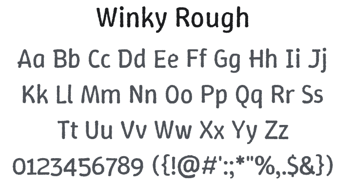Winky Rough Font Family