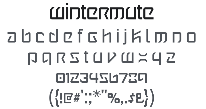 Wintermute Font