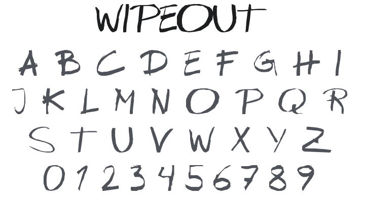 Wipeout Font