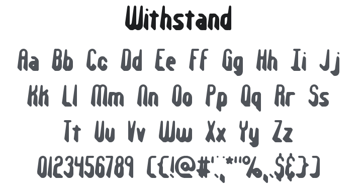 Withstand Font