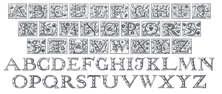 Wolnough Capitals Font
