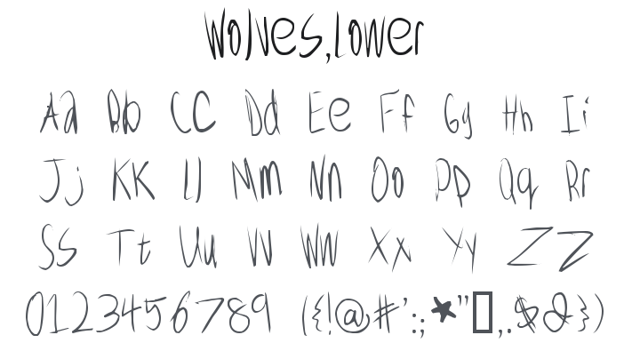 Wolves, Lower Font
