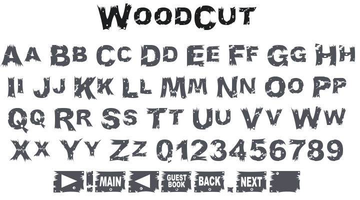 WoodCut Font Family
