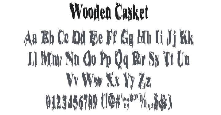 Wooden Casket Font