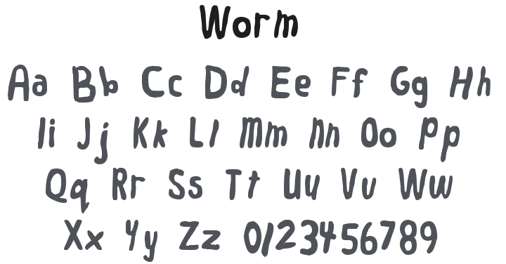 Worm Font