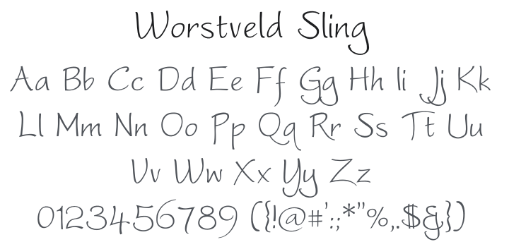 Worstveld Sling Font Family