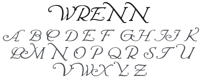 Wrenn Initials Font Family