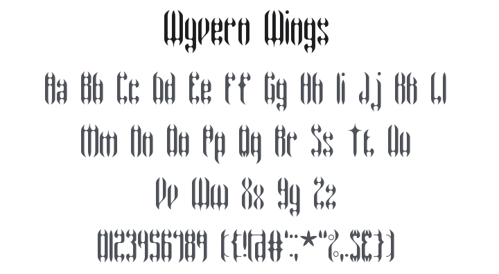 Wyvern Wings Font Family