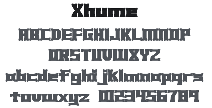 Xhume Font