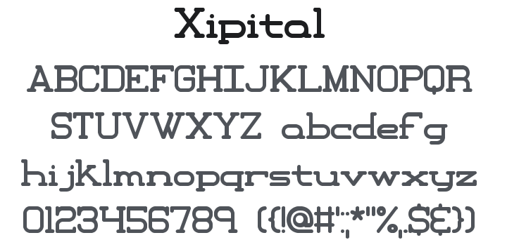 Xipital Font