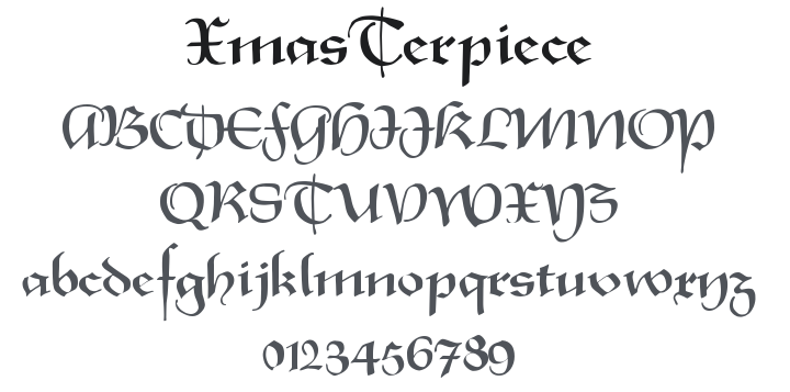 XmasTerpiece Font Family