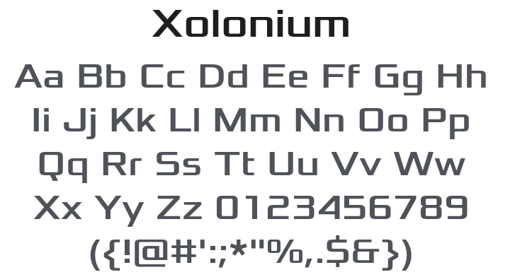 Xolonium Font Family