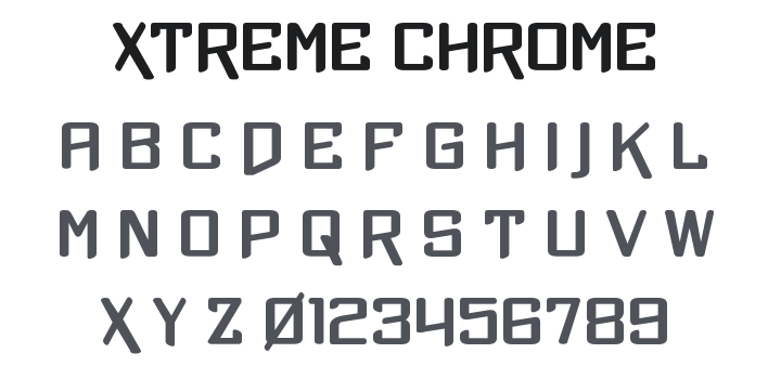 Xtreme Chrome Font