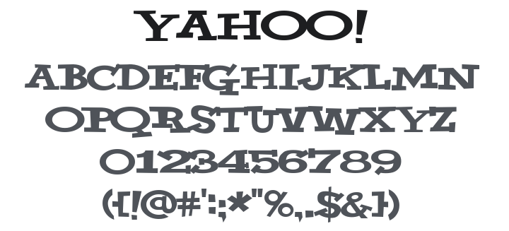 Yahoo Font