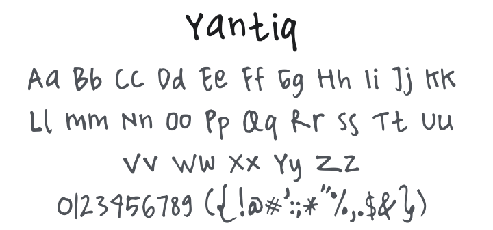 Yantiq Font