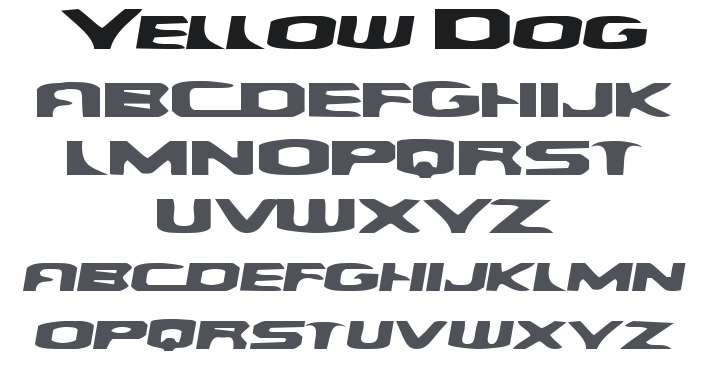 Yellow Dog Font