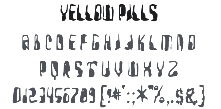 Yellow Pills Font