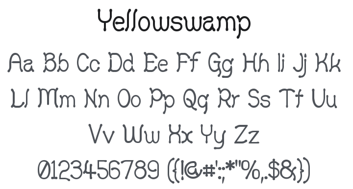 Yellowswamp Font