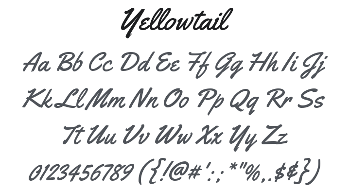 Yellowtail Font