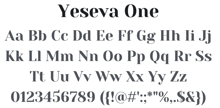 Yeseva One Font