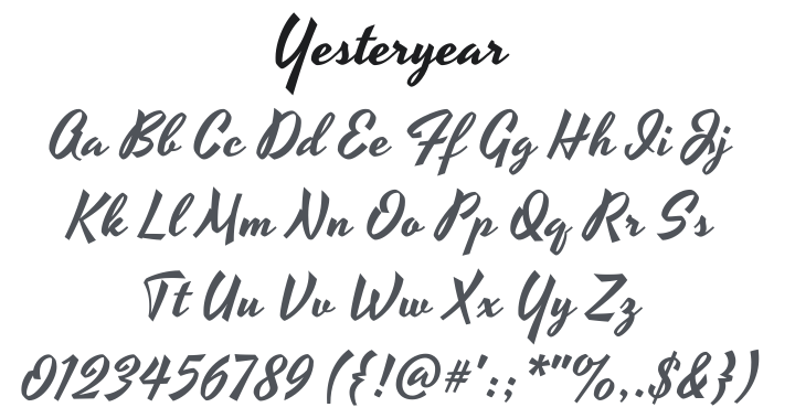 Yesteryear Font