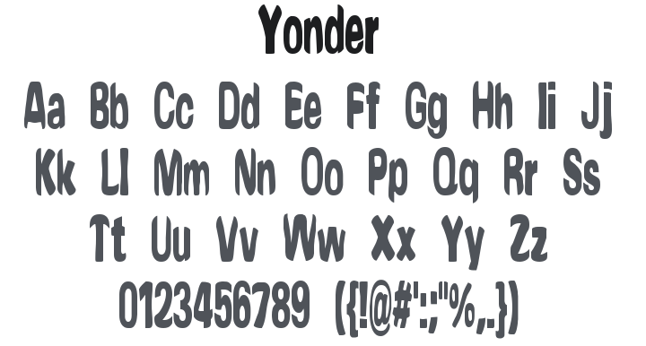 Yonder Font