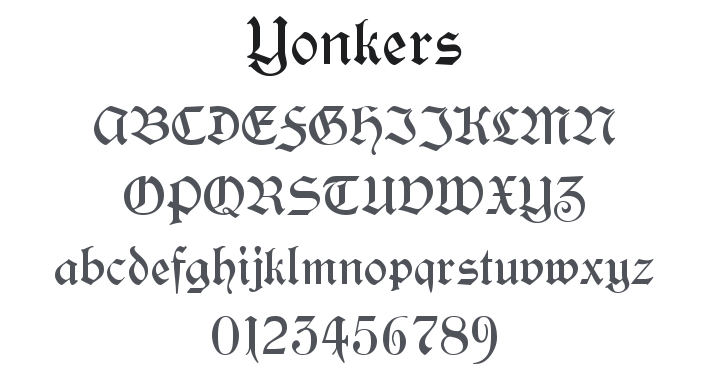 Yonkers Font