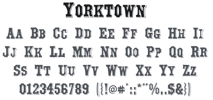Yorktown Font