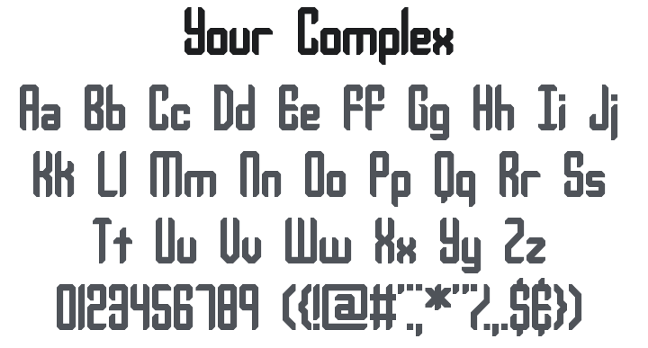Your Complex Font Family
