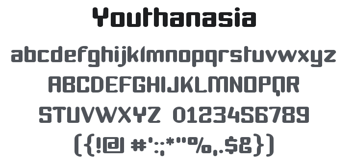 Youthanasia Font Family