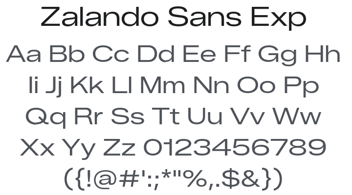 Zalando Sans Expanded Font Family